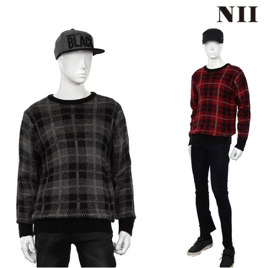 Áo len nam tay dài kẻ sọc NII - Ảnh 2