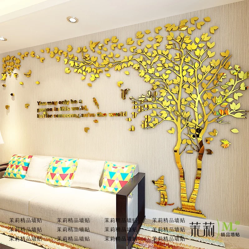 Cây nghệ thuật 3D - trang trí phòng khách - Ảnh 3